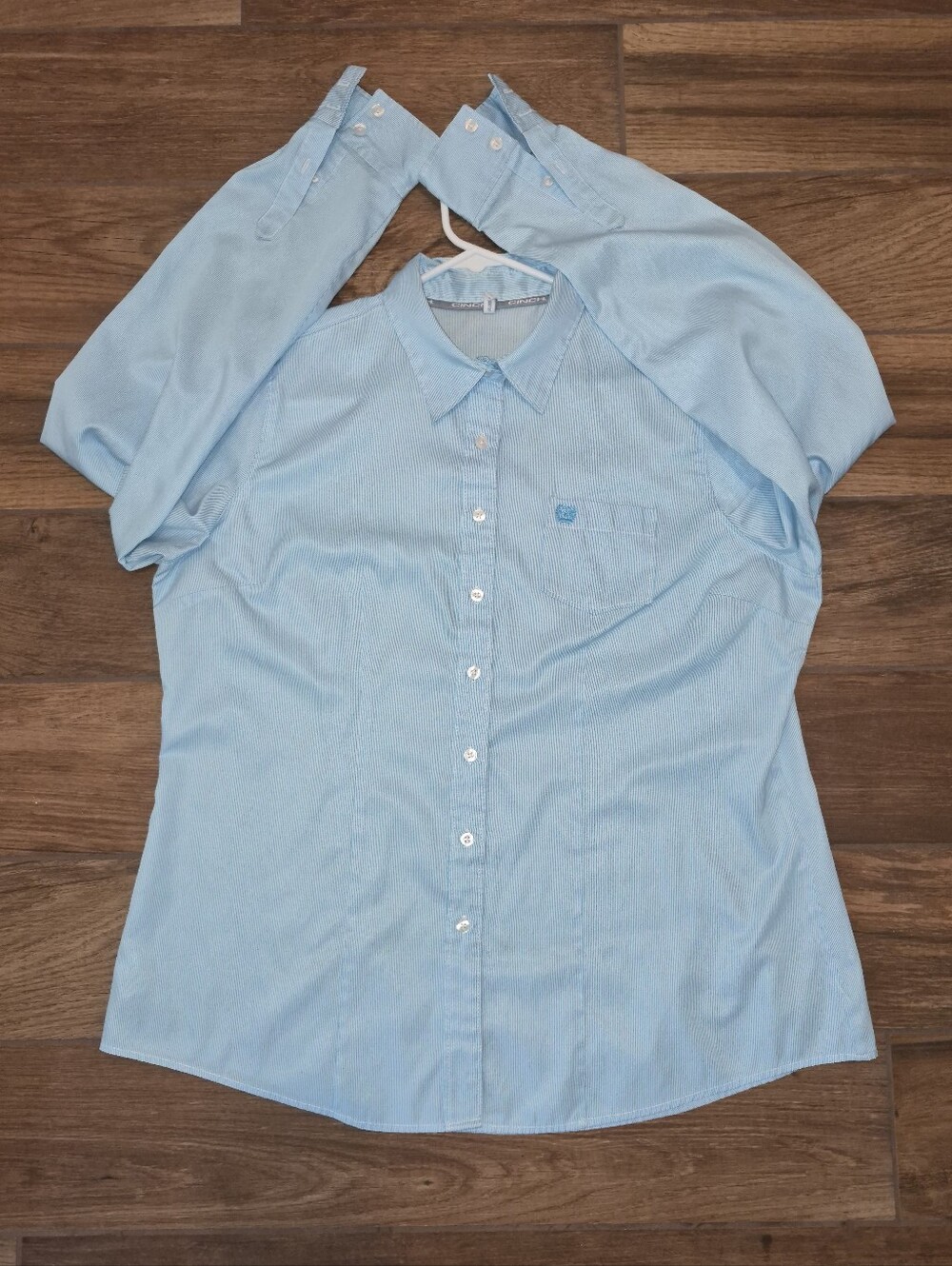 Cinch Light Blue Button-Down Women's Shirt